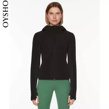 Куртка Oysho Fellex Volcanic, черный
