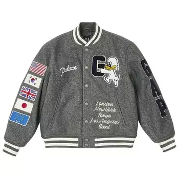 Куртка Palace x Gap Kids Varsity Jacket, серый