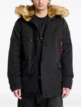 Куртка-парка Explorer с меховой отделкой Alpha Industries, черный