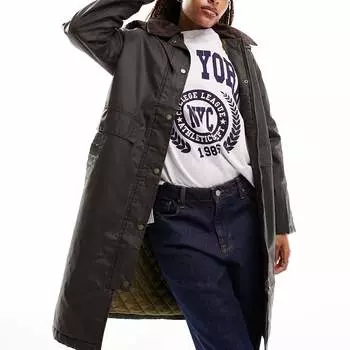 Куртка-парка Only Hooded With Cord Collar, черный