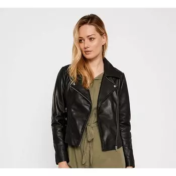 Куртка Pieces Susse leather, черный
