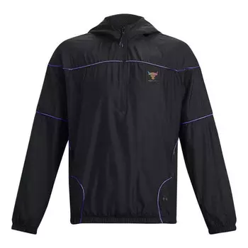 Куртка project rock anorak jacket 'black' Under Armour, черный