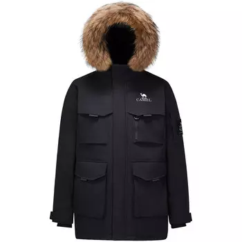 Куртка-пуховик Extreme Cold унисекс Camel, цвет Oatmeal Gray/Phantom Black