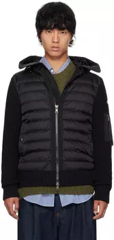 Куртка-пуховик с капюшоном Moncler, черный