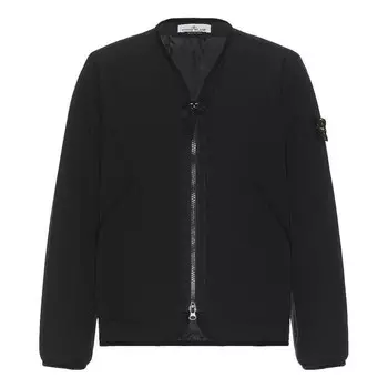 Куртка recycled padded jacket 'black' Stone Island, черный