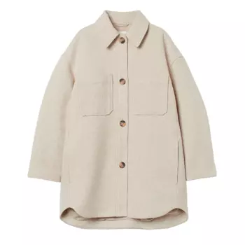 Куртка рубашка H&amp;M Hemdjacke, бежевый