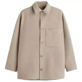 Куртка-рубашка H&amp;M Wool-blend, бежевый