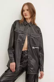 Куртка-рубашка Karl Lagerfeld Jeans, черный