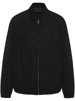 Куртка-рубашка на молнии Prada, черный
