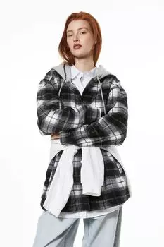Куртка-рубашка с капюшоном H&M