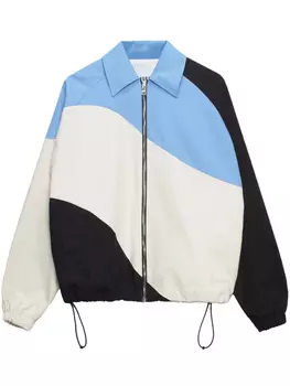 Куртка-рубашка с принтом MSGM, белый