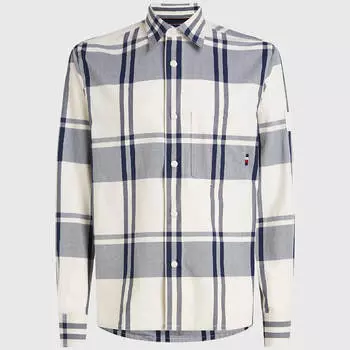 Куртка-рубашка Tommy Hilfiger Casual Fit Check, серый/синий