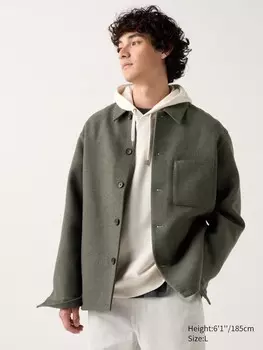 Куртка-рубашка мужская Uniqlo, 57 оливковый