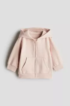 Куртка с капюшоном H&M, розовый