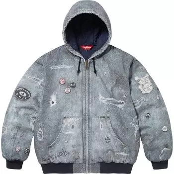 Куртка с капюшоном Hjr Trompe L'oeil Supreme, синий