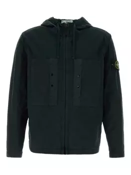 Куртка с капюшоном из джерси Stone Island, черный
