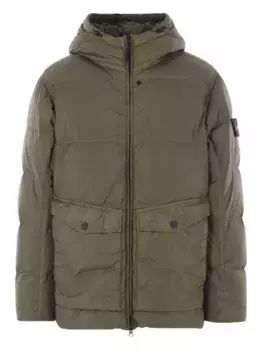 Куртка с капюшоном Stone Island, зеленый