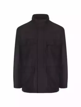 Куртка с капюшоном Zegna, тёмно-синий