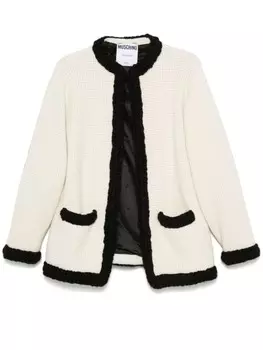 Куртка с контрастными вставками Moschino, белый