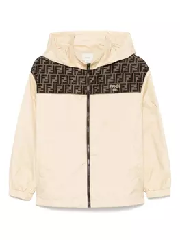 Куртка с логотипом FF Fendi Kids, нейтральный