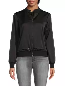 Куртка с поясом Toggle Donna Karan, черный