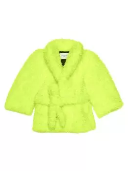 Куртка с рукавами Тедди Balenciaga, желтый