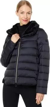 Куртка Save the Duck Mei - Short Basic with Faux Fur, цвет Black 1