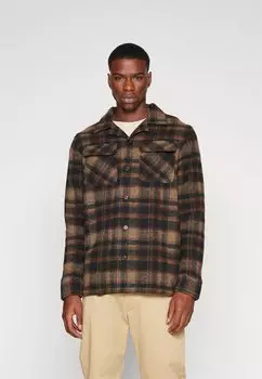 Куртка Selected Homme SLHLOOSEMADS BOB OVERSHIRT, цвет dark earth