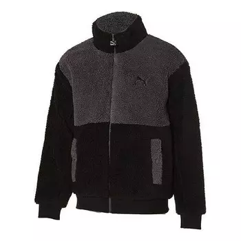 Куртка sherpa jacket 'black' Puma, черный