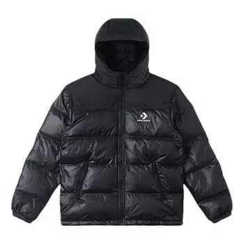 Куртка short down coat 'black' Converse, черный