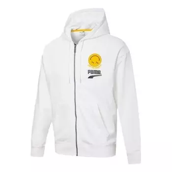 Куртка smiley jacket 'white' Puma, белый