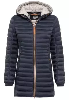 Куртка софтшелл Camel Active Lange Steppjacke mit abnehmbarer Kapuze, темно синий