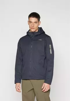 Куртка софтшелл MAN JACKET ZIP HOOD CMP, антрацит