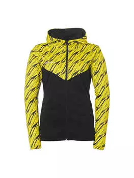 Куртка софтшелл uhlsport , цвет schwarz/limonengelb