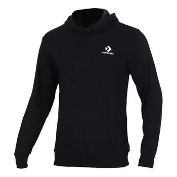 Куртка star chevron embroidered pullover sweatshirt 'black' Converse, черный