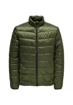 Куртка стеганая Carven Only & Sons, зеленый