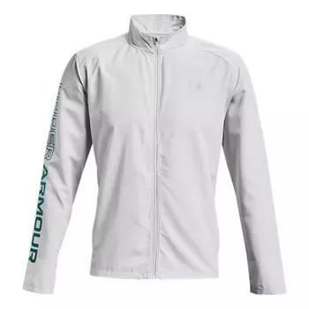Куртка storm run jacket 'white' Under Armour, белый
