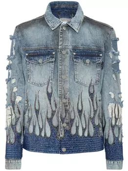 Куртка Strass Flame Philipp Plein, серый