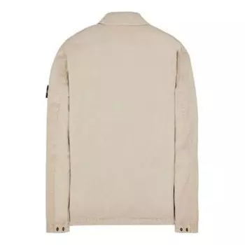 Куртка stretch cotton over shirt 'beige' Stone Island, бежевый