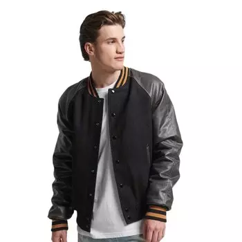 Куртка Superdry College Varsity Bomber, черный