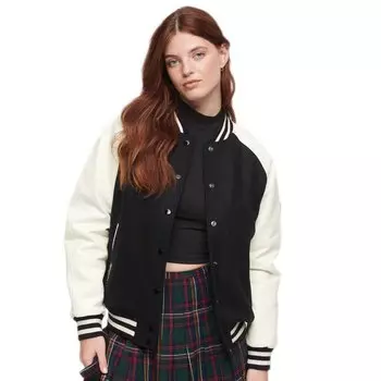 Куртка Superdry College Varsity Bomber, черный