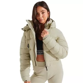 Куртка Superdry Crop, зеленый