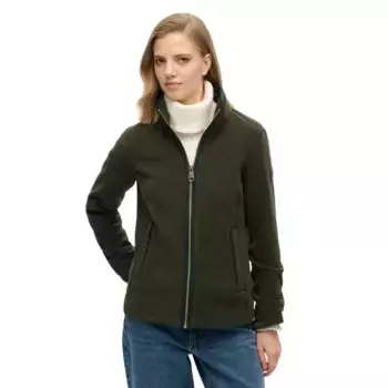 Куртка Superdry Estate Fleece, зеленый