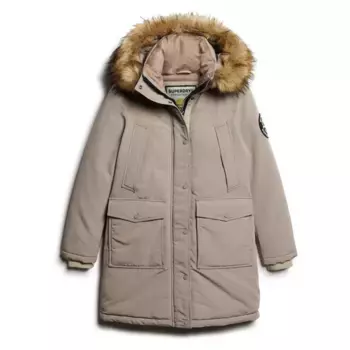Куртка Superdry Everest Faux Fur, бежевый