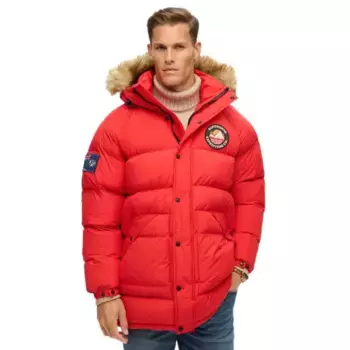 Куртка Superdry Everest Longline Baffled, красный