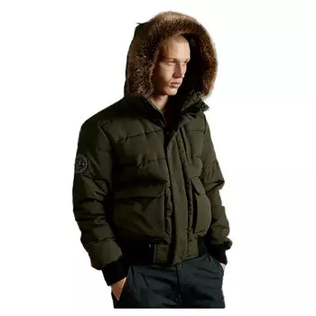 Куртка Superdry Everest Quilted Bomber, зеленый