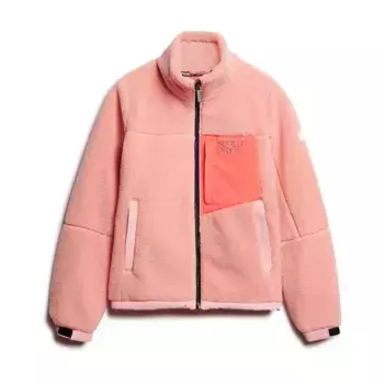 Куртка Superdry Fleece Trekker, розовый