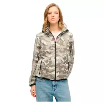 Куртка Superdry Logo Windbreaker, бежевый