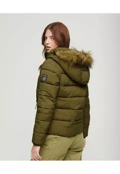 Куртка Superdry ПУФФЕР, цвет camouflage khaki