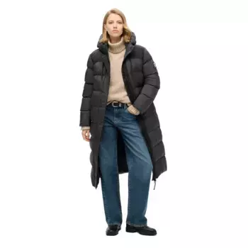 Куртка Superdry Rips Longline, черный